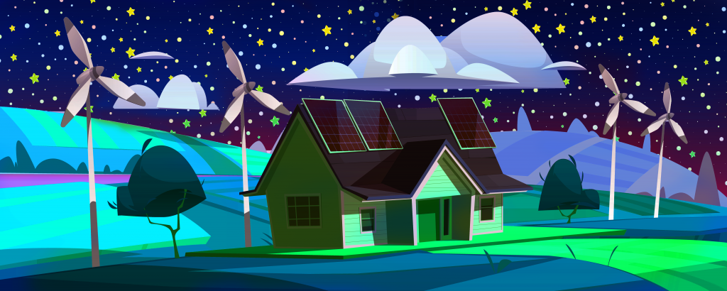 Can solar panels work at night?