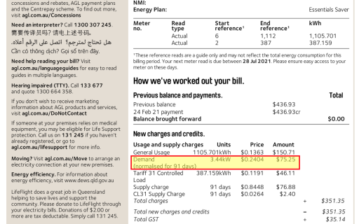 Why is there a demand charge on my electricity bill?